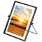 Modern Metal Floating Tabletop Photo Picture Frame with Glass Cover and Easel Stand